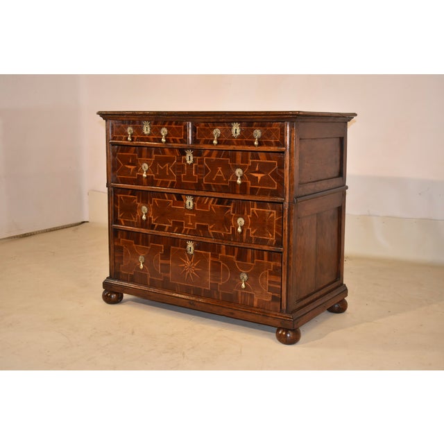 Wood Period 17th Century Mahogany Chest of Drawers From England For Sale - Image 7 of 10
