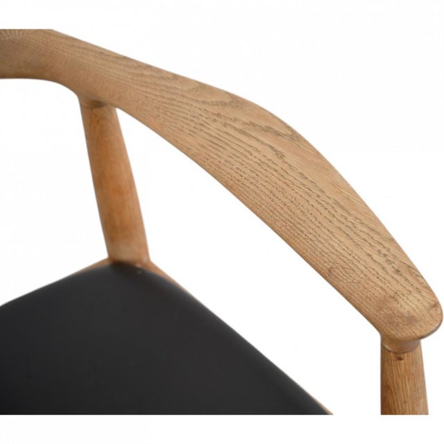 JH503 The Chair in Oak and Black Leather by Hans Wegner, 1960s For Sale - Image 6 of 18