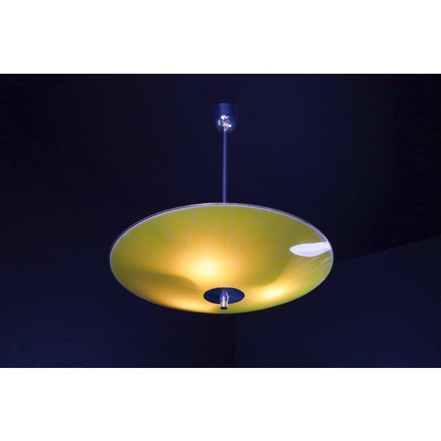 Metal Mid-Century Glass Pendant Lamp Brussels World Expo 1958, 1960s For Sale - Image 7 of 9