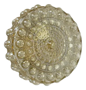 Amber Bubble Structure Wall Light attributed to Helena Tynell for Glashütte Limburg, 1960s