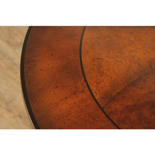 Baker Furniture Empire Style Round Top Mahogany Center Table For Sale - Image 12 of 16