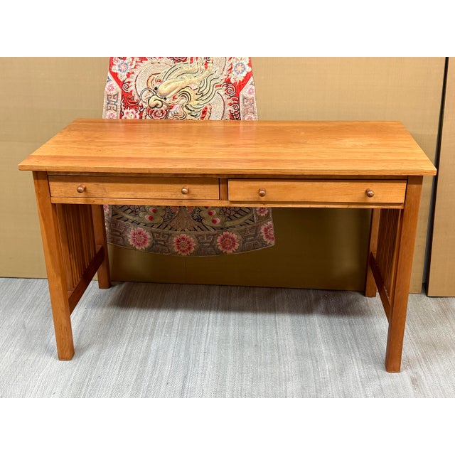 Design Plus Gallery presents a Cherry Wood Desk from Stickley. A true arts & craftsman piece from celebrated brand...