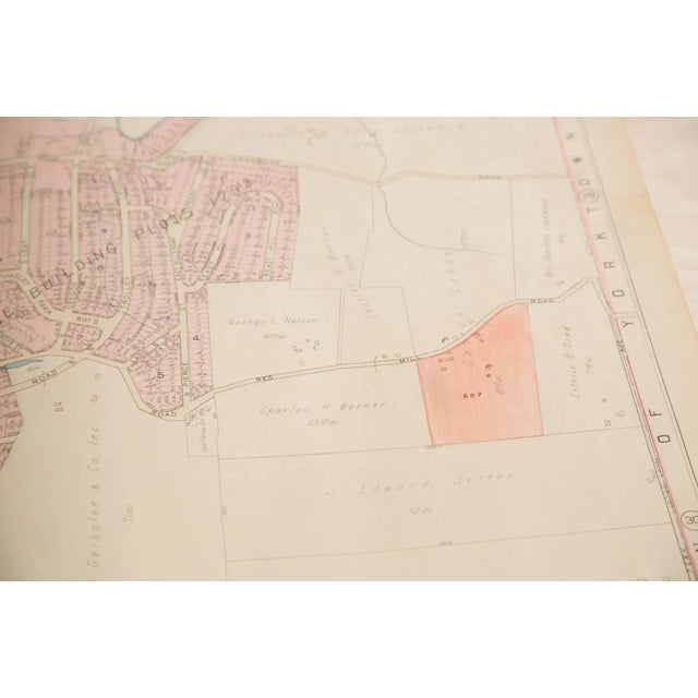 1930s Vintage Hopkins Map of Town of Cortlandt For Sale - Image 5 of 6