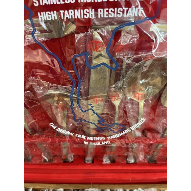 120-Piece Oriental Brass Cutlery Set, 1977, Set of 120 For Sale - Image 3 of 18