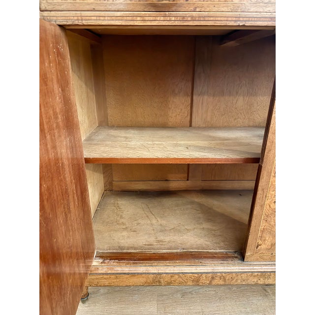 Antique French Commode in Burl Wood with Pink Marble and Gilt Bronze, 1890s For Sale - Image 4 of 16