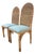 Vintage High Back Rattan Dining Chairs With Tall Arched Backs – Hollywood Regency Coastal, a Pair For Sale