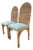 Vintage Wicker Dining Chairs With Tall Arched Backs, a Pair For Sale
