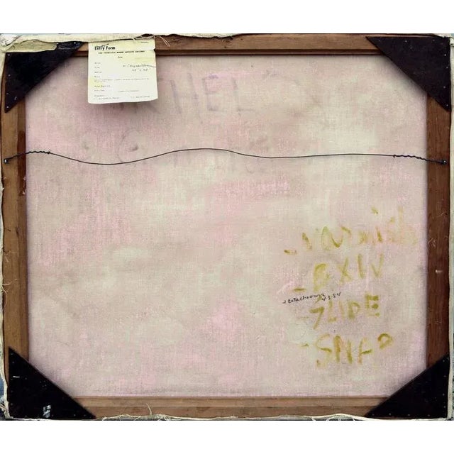 1980s "Nudes in Flowers of Michel" Figurative Oil Painting For Sale - Image 9 of 10