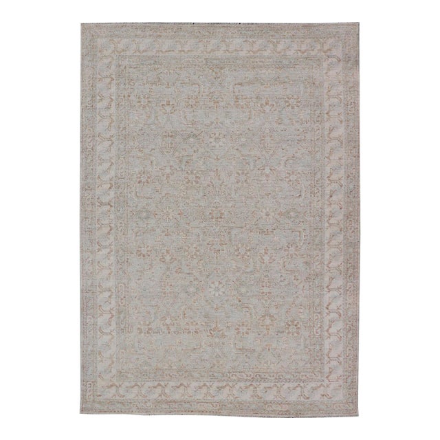 Keivan Woven Arts Tabriz Designed Rug All-Over 6'1 X 9'2 For Sale