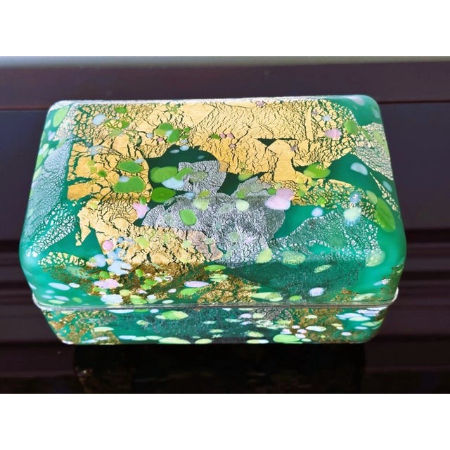 Japanese Kazaribako Glass Box Rare Hagoromo Kyohei Fujita For Sale - Image 10 of 12
