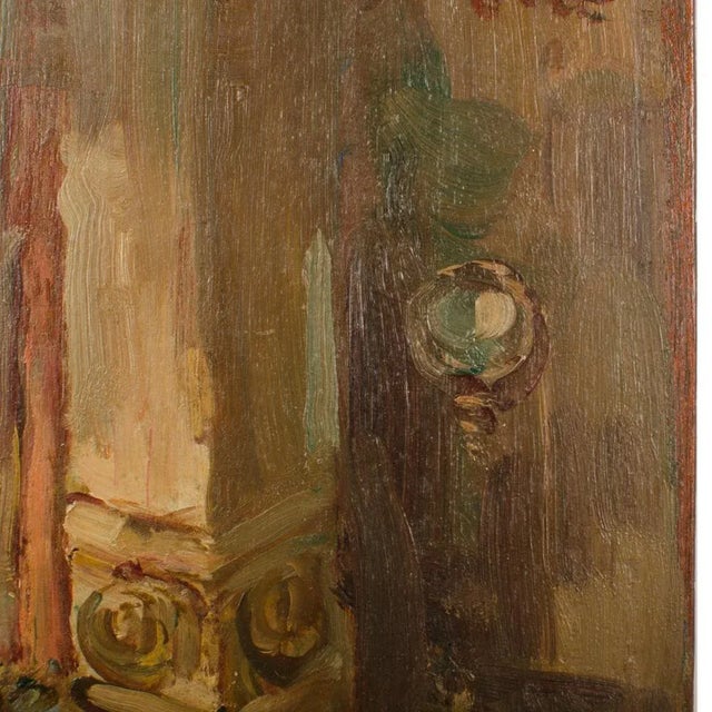 Early 20th Century "Theater" Expressionist Style Oil Painting by Jean Chaleye For Sale - Image 4 of 10