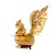 Gold Vintage Burmese Hintha Bird Lacquerware Covered Betel Box For Sale - Image 8 of 10