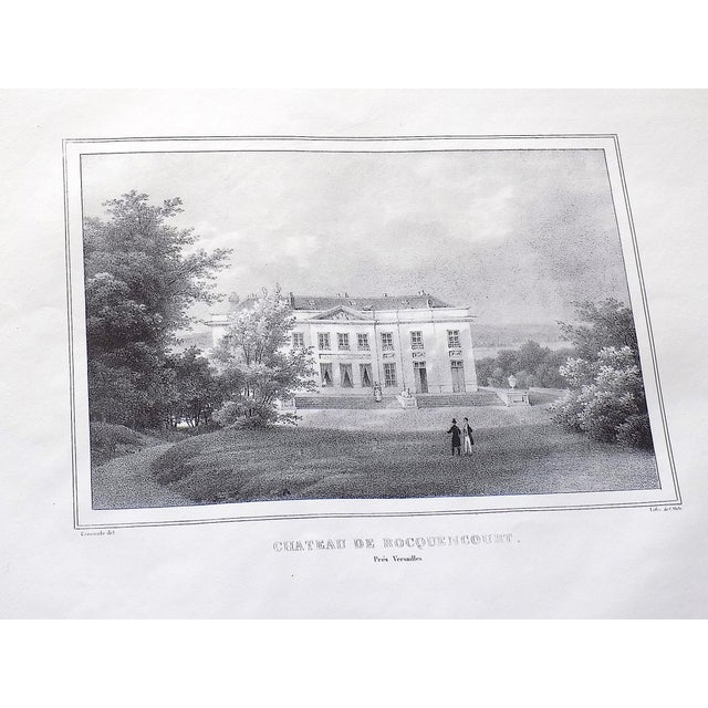 Authentic Antique 18th C. Chateaux De France Imperial Folio Size Lithographs - Set of 9 For Sale - Image 10 of 11
