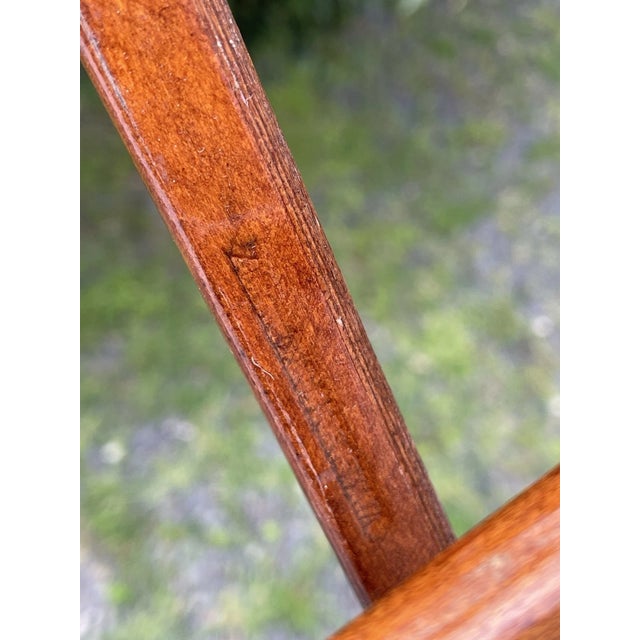 Rare Mid 20th Century Modern Italian Dovetail Wooden Hanger W/ Pole Fratelli Reguitti For Sale - Image 10 of 18