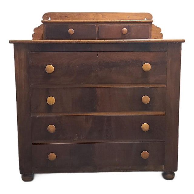 Mid 19th Century Empire-Style (Or Late Federal) Butler's Chest For Sale