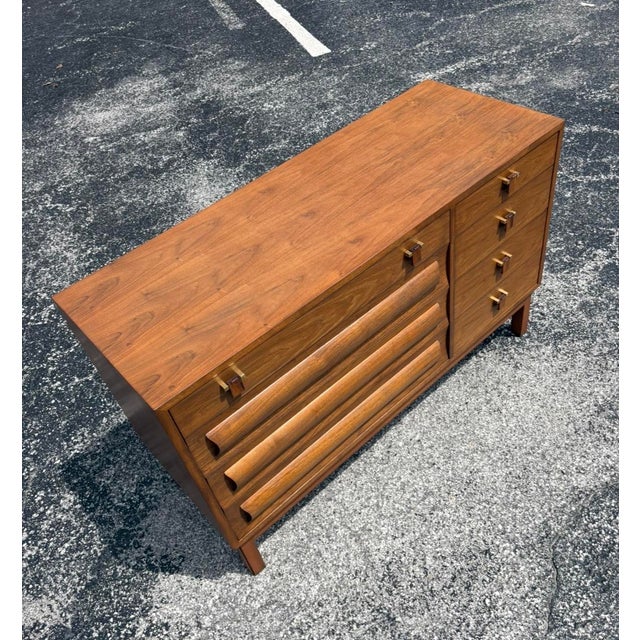 Dunbar Furniture Fully-Refinished Mid Century Edward Wormley for Dunbar Dresser For Sale - Image 4 of 16