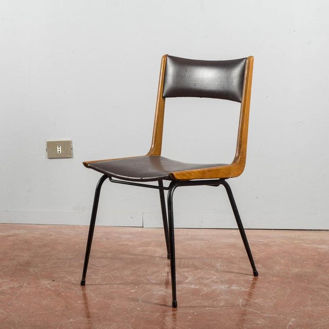 Vintage Boomerang Chair by Carlo de Carli, 1950s For Sale - Image 4 of 9