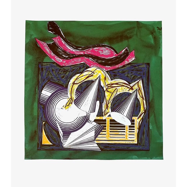 Artist: Frank Stella Country: USA Title: One small goat Papa bought for two zuzim -1 Medium: Offset Marks: Not signed, not...