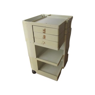 Mid Century Modern Taboret Cart Trolley For Sale