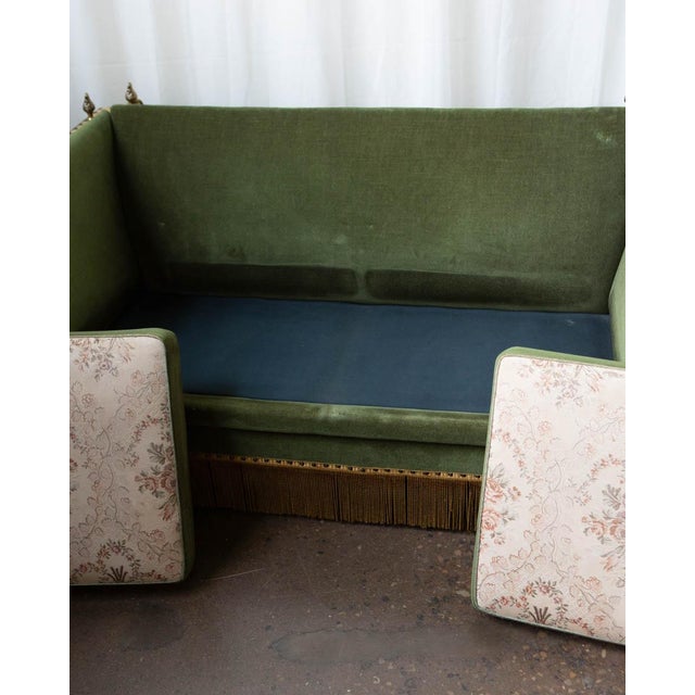1940s Deco Style Scandinavian Mohair Sofa For Sale - Image 4 of 14
