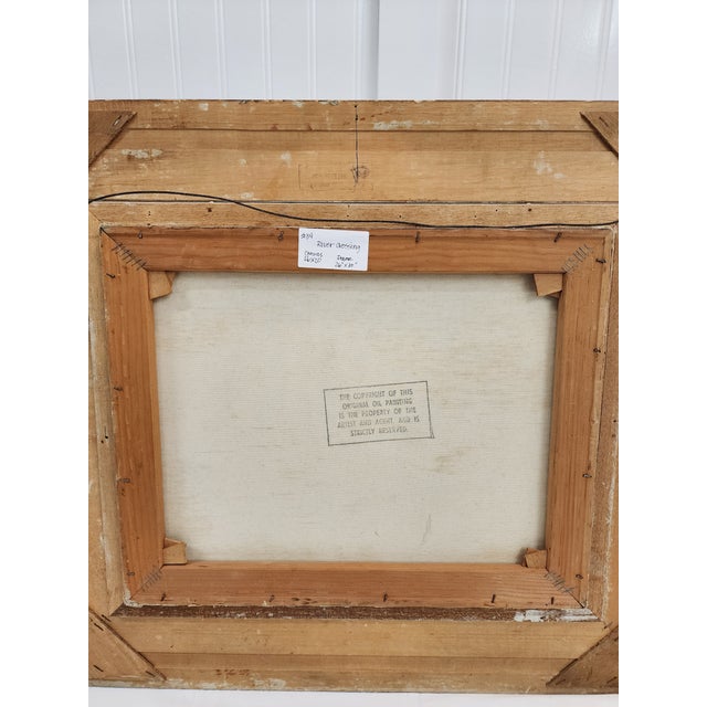1960s Original Signed Western Painting by Listed Artist Konstantin Kutnetsov For Sale - Image 9 of 9