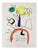 Joan Miro, Surrealist Color Lithograph, 1956, Paper For Sale