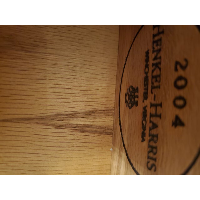 2000 - 2009 Henkel Harris Solid Mahogany Drop-Leaf End Table - Grandmillennial Accent For Sale - Image 5 of 6