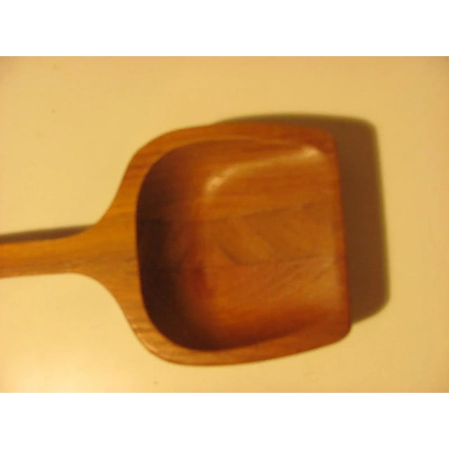 Mid-Century Modern Teakwood Salad Utensils Made in Sweden - a Pair For Sale - Image 3 of 7