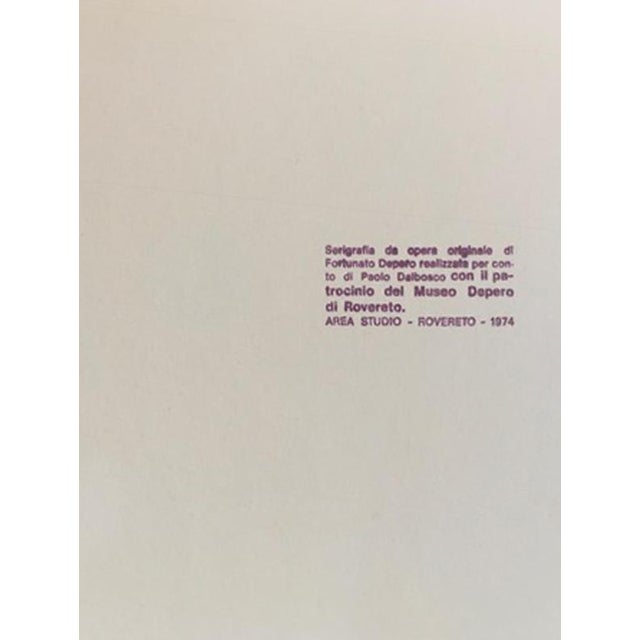 Paper Fortunato Depero, The Twins, Multi-Colored Print on Paper, 1974 For Sale - Image 7 of 18
