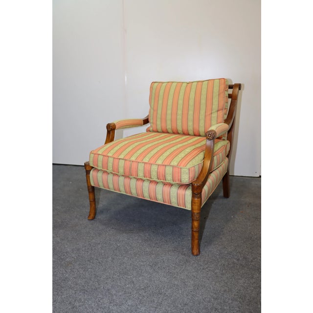T R S Furniture Regency Style Lounge Chair For Sale - Image 9 of 9