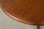 1960s Refinished Round to Oval Danish Modern Teak Dining Table For Sale - Image 10 of 11