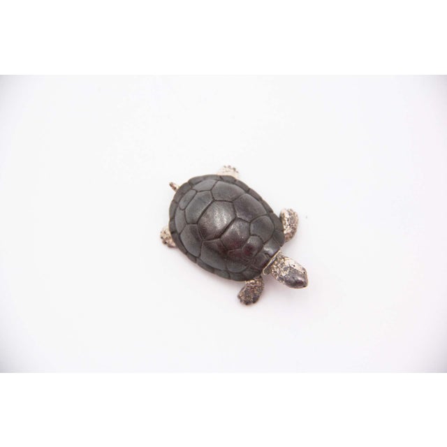 Miniature Turtle in Nickel Silver For Sale - Image 3 of 4