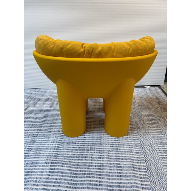 2020s Faye Toogood for Driade Roly Poly Ochre Armchair For Sale - Image 5 of 12