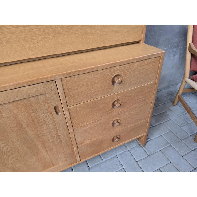 Vintage Cabinet and Secretaire in Light Oak by Hans J. Wegner for Ry Møbler, 1970s For Sale - Image 18 of 18
