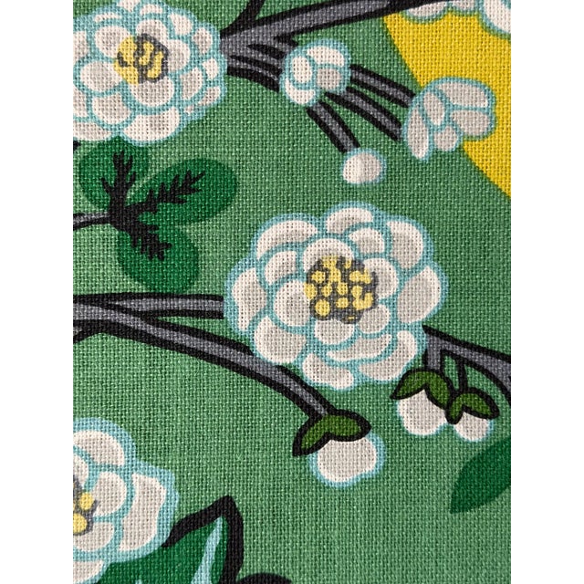 2020s Schumacher Fabric 173277 | Chiang Mai Dragon, Jade - Schumacher Fabric 2 1/2 Yards For Sale - Image 5 of 6