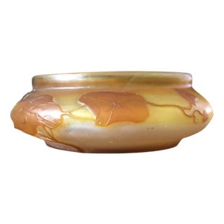 Acid-Etched Candy Box with Star Mark by Emile Gallé, 1890s For Sale