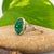 3.7cts Zambian Emerald Ring With Natural Diamonds Accents: Solid 14k Gold, Oval, Size 6.75 For Sale In Columbus - Image 6 of 9