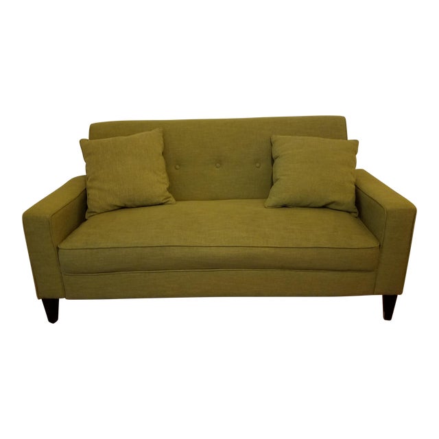 MidCentury Style Green Sofa Chairish