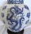 Chinoiserie Vintage Large Blue & White Chinoiserie Dragon Ginger Jar Table Lamp For Sale - Image 3 of 11
