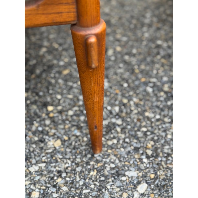 Wood Pair of Oversized Lane Mid-Century Modern Walnut Ottomans For Sale - Image 7 of 12