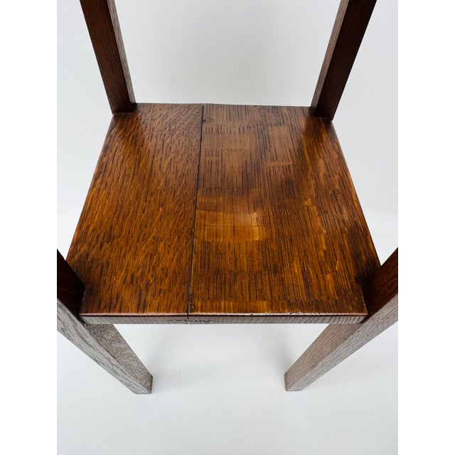 Wood Antique Arts & Crafts Oak Fern Stand With Drawer, Mission Plant Stand, Quarter Sawn Oak For Sale - Image 7 of 13