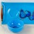 Wood Georges Briard Peacock Blue Pageant Fruit Glass Tray & Dip Bowl For Sale - Image 7 of 15
