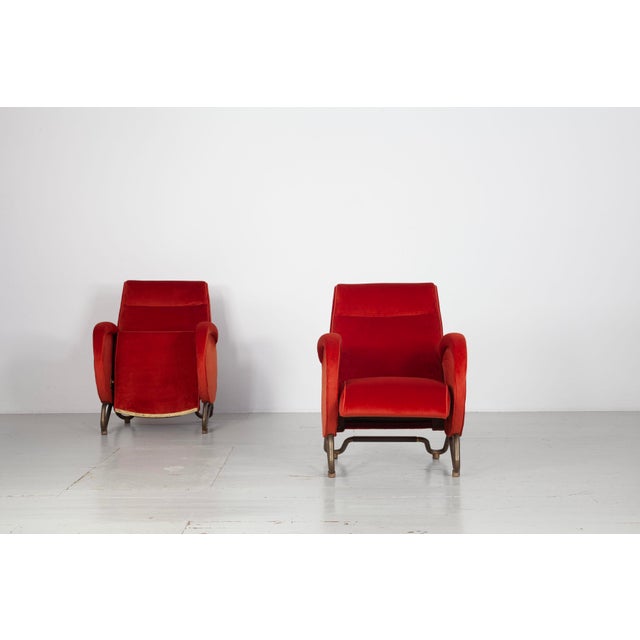 Vintage Lounge Chairs by Carlo Mollino, 1950s, Set of 2 For Sale - Image 10 of 18