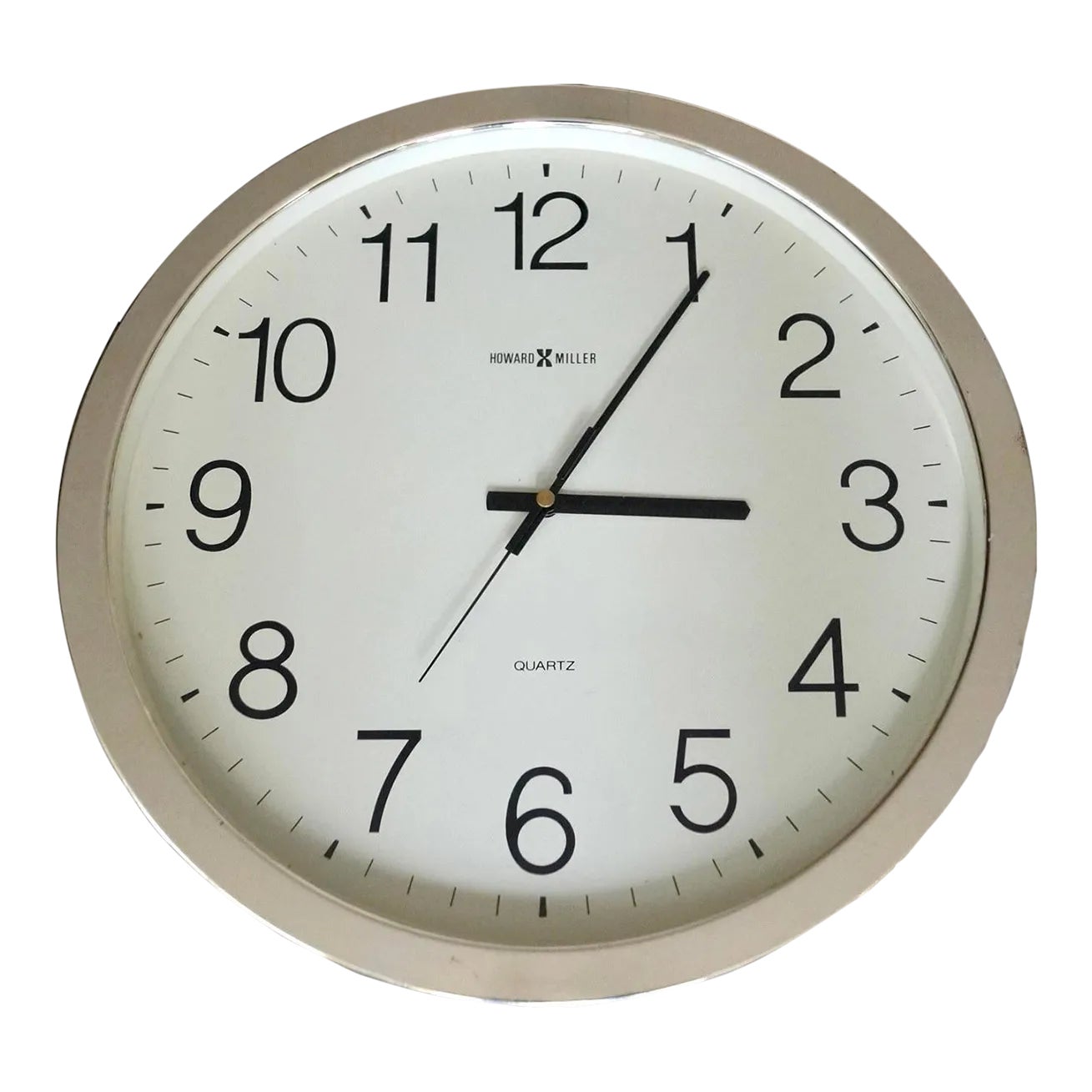 1970’s Mid-Century Modern Howard Miller Wall Clock | Chairish