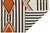 9x12 Modern Navajo-Inspired Geometric Wool Rug– Terracotta, Black & Cream For Sale - Image 4 of 11