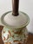 Vintage Hand-Painted Italian Style Ceramic Table Lamp With Ochre Scrollwork & Celadon Green Accents For Sale - Image 9 of 11