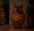 Vintage Italian-Style Terracotta Owl Garden Statue & Lantern For Sale - Image 12 of 12