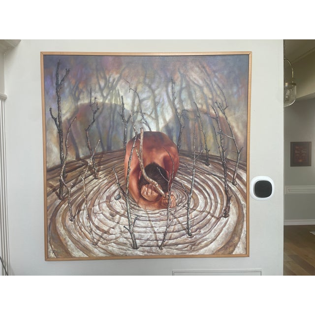 Contemporary Large Signed Original Oil Painting by Jack Thursby | Statement Wall Art | Unique Fine Art for Home or Office For Sale - Image 3 of 16