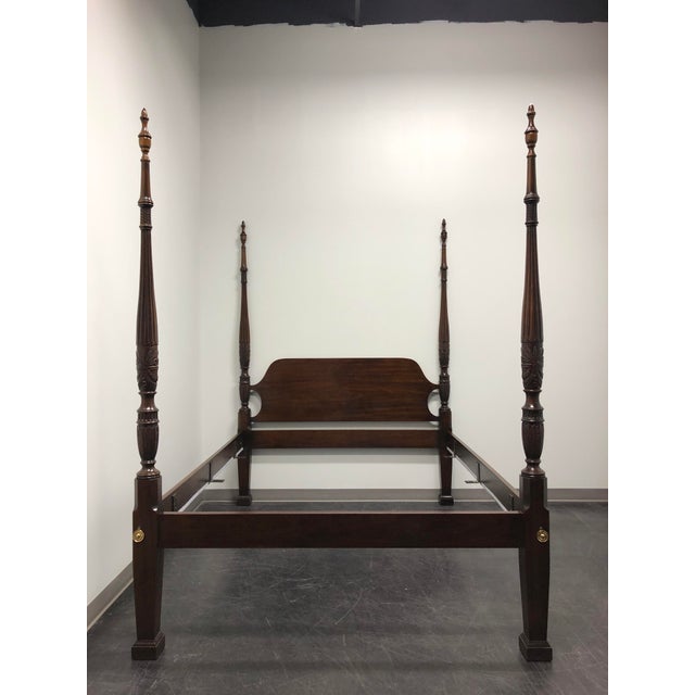 Drexel Heritage 18th Century Collection Mahogany Queen Rice Bed Chairish