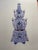 Chinese Pair of Blue & White Flower Holder Pagodas For Sale - Image 3 of 3